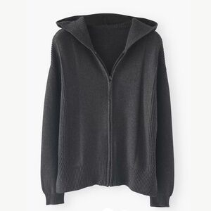 Wrap London Cotton Knitted  Zip up Hoodie